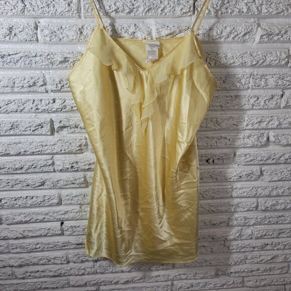 Secret Treasures Womens Chemise Slip 1X Adjustable Spaghetti Strap YEL3E - Picture 3 of 9